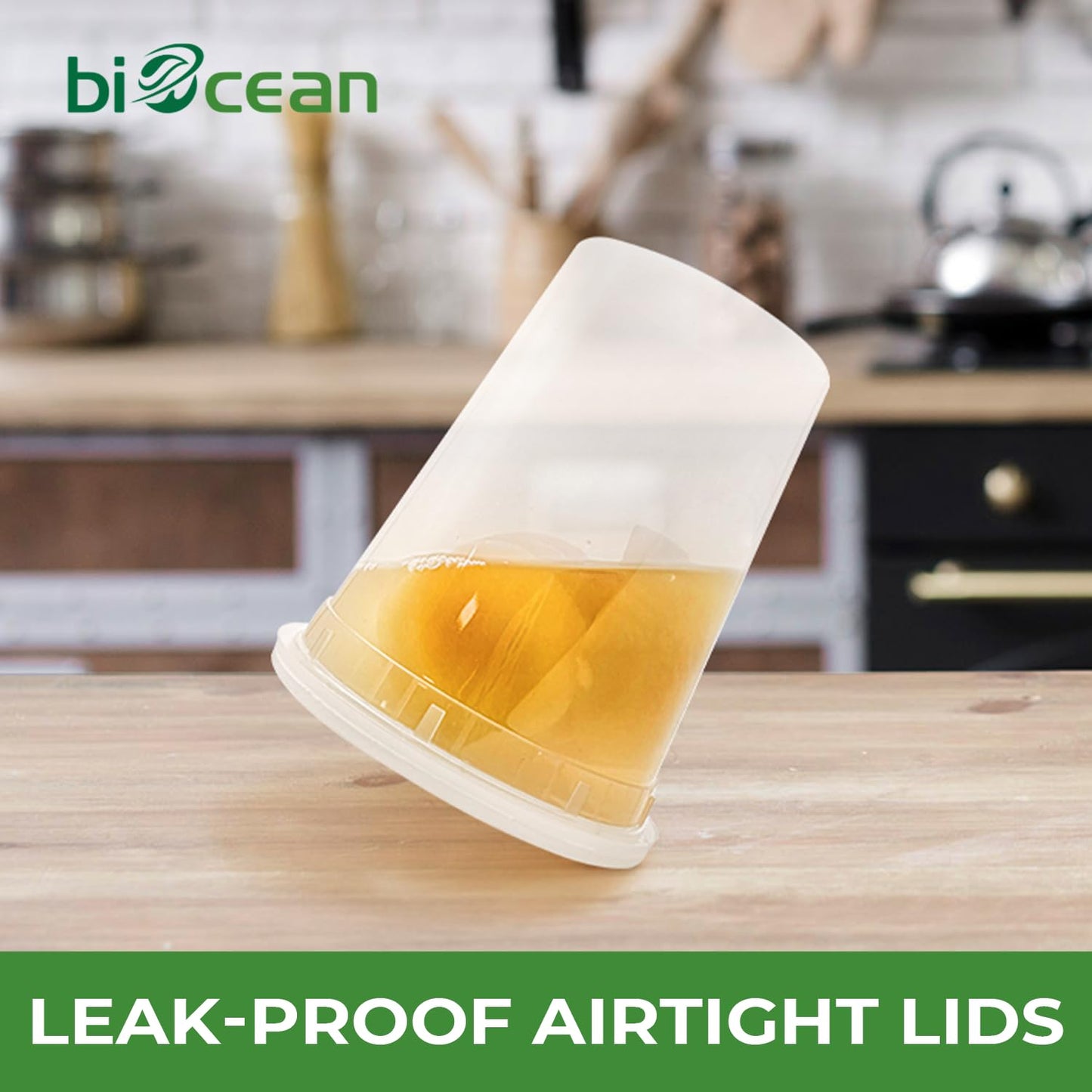 Airtight 32 Oz Deli Containers with Lids - 24 Set