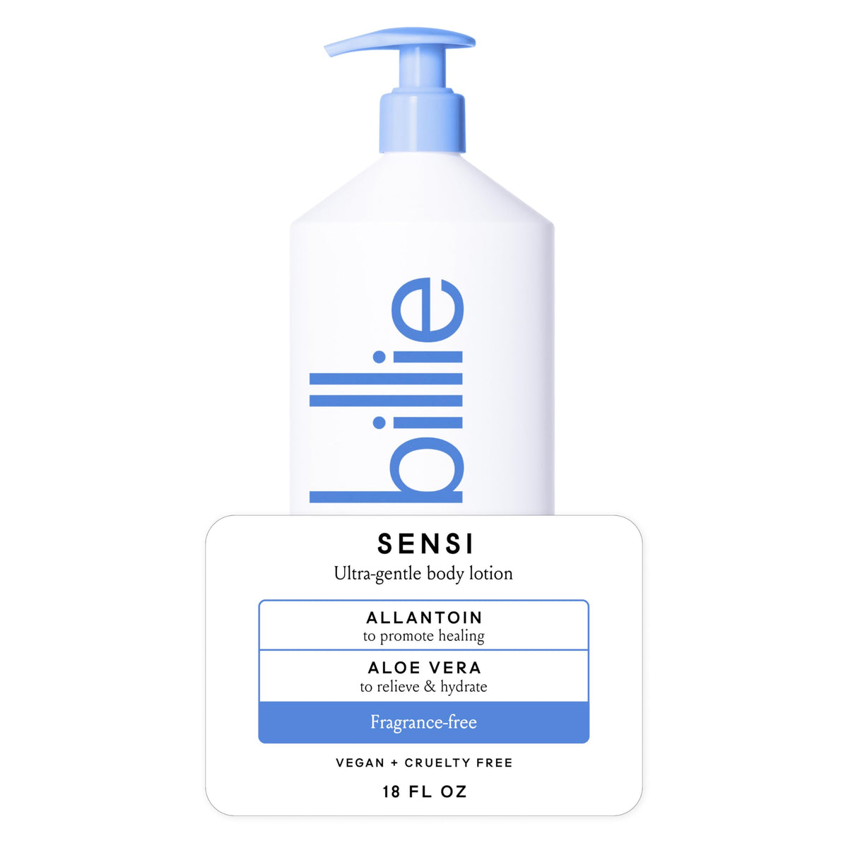 18 oz Billie Fragrance Free Body Lotion