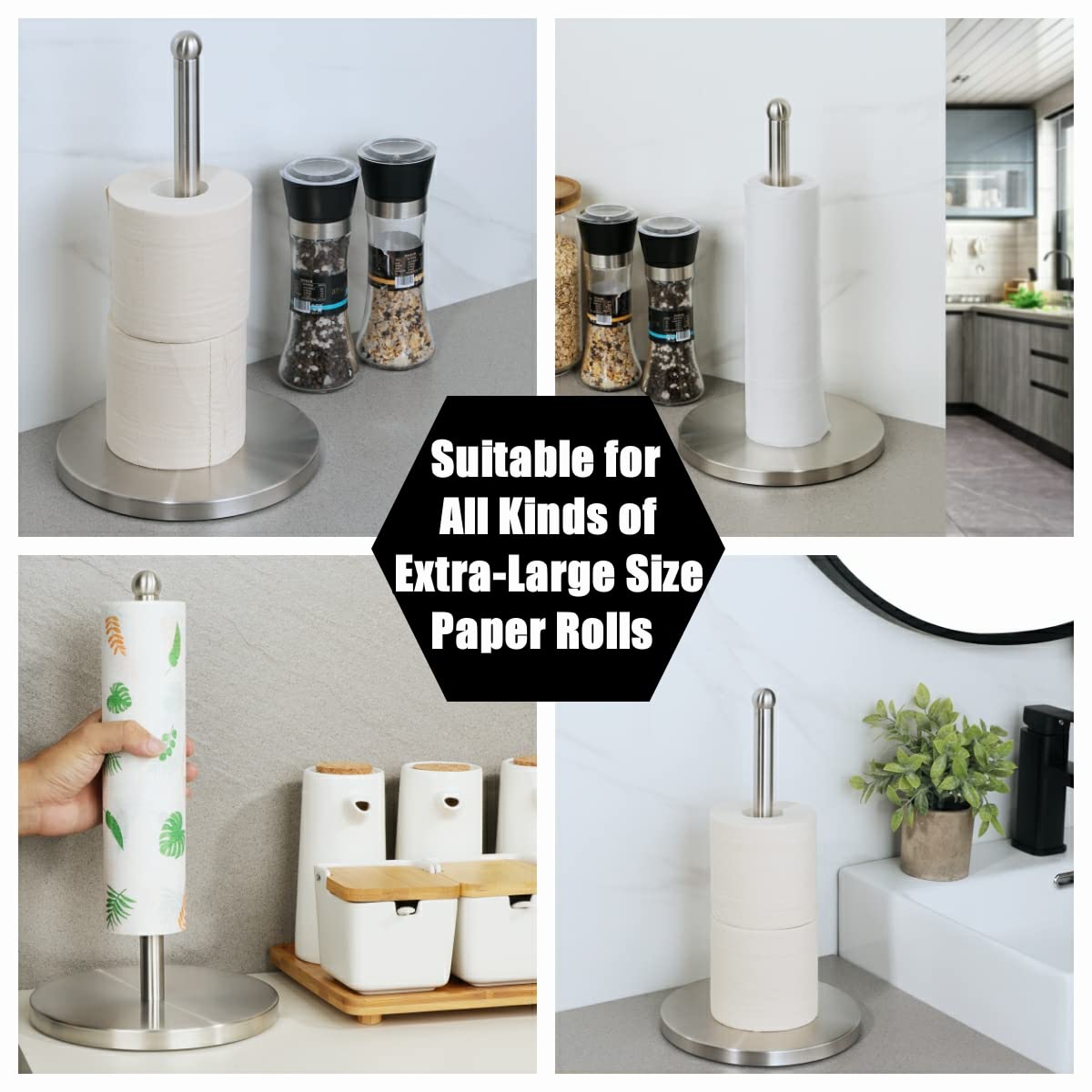 Paper Towel Holder for Kitchen and Bathroom