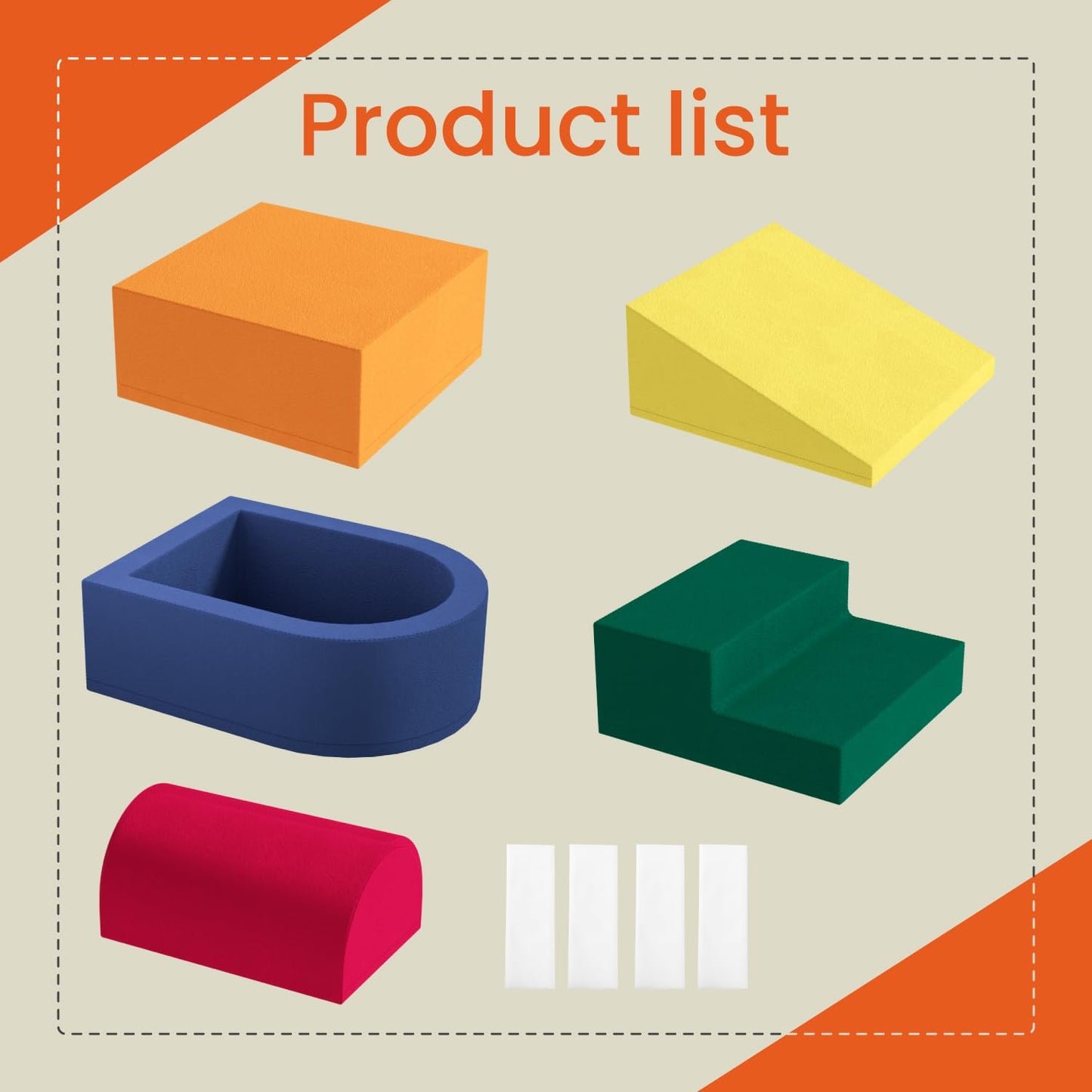5-Piece Foam Climbing Blocks for Toddlers