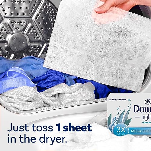 Downy Ocean Mist Fabric Softener Dryer Sheets 180 Count