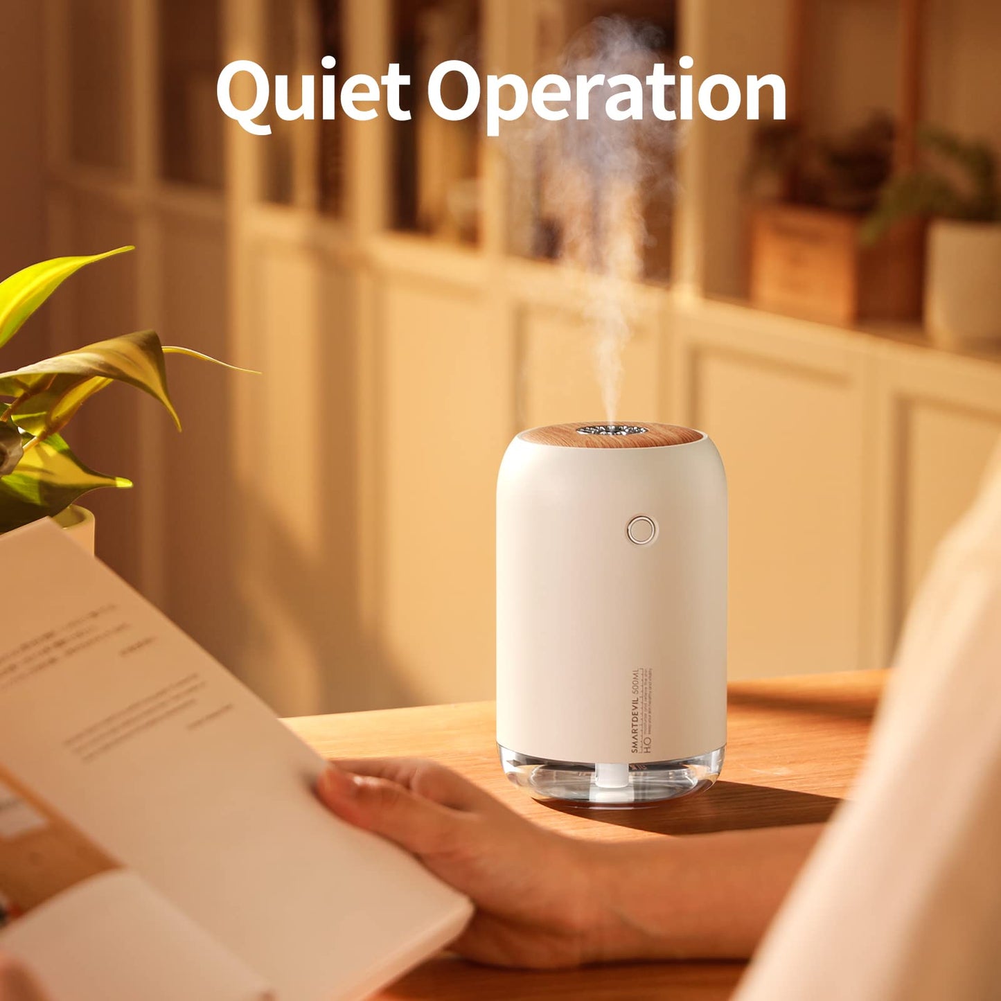 500ml SMARTDEVIL Portable Mini Humidifier with Night Light