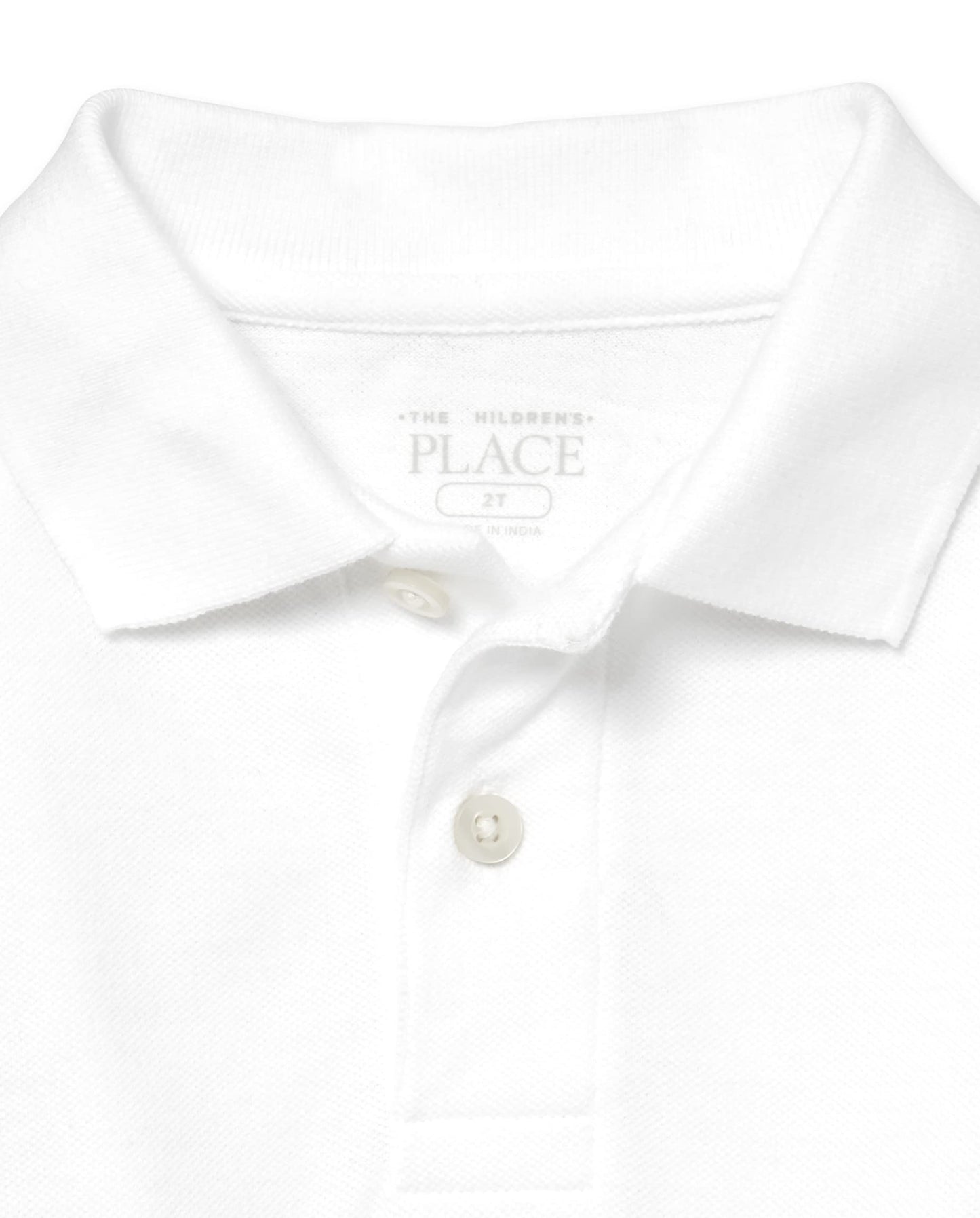 The Children's Place Baby Boys and Toddler Boys Short Sleeve Pique Polo, White, 18-24 MONTHS