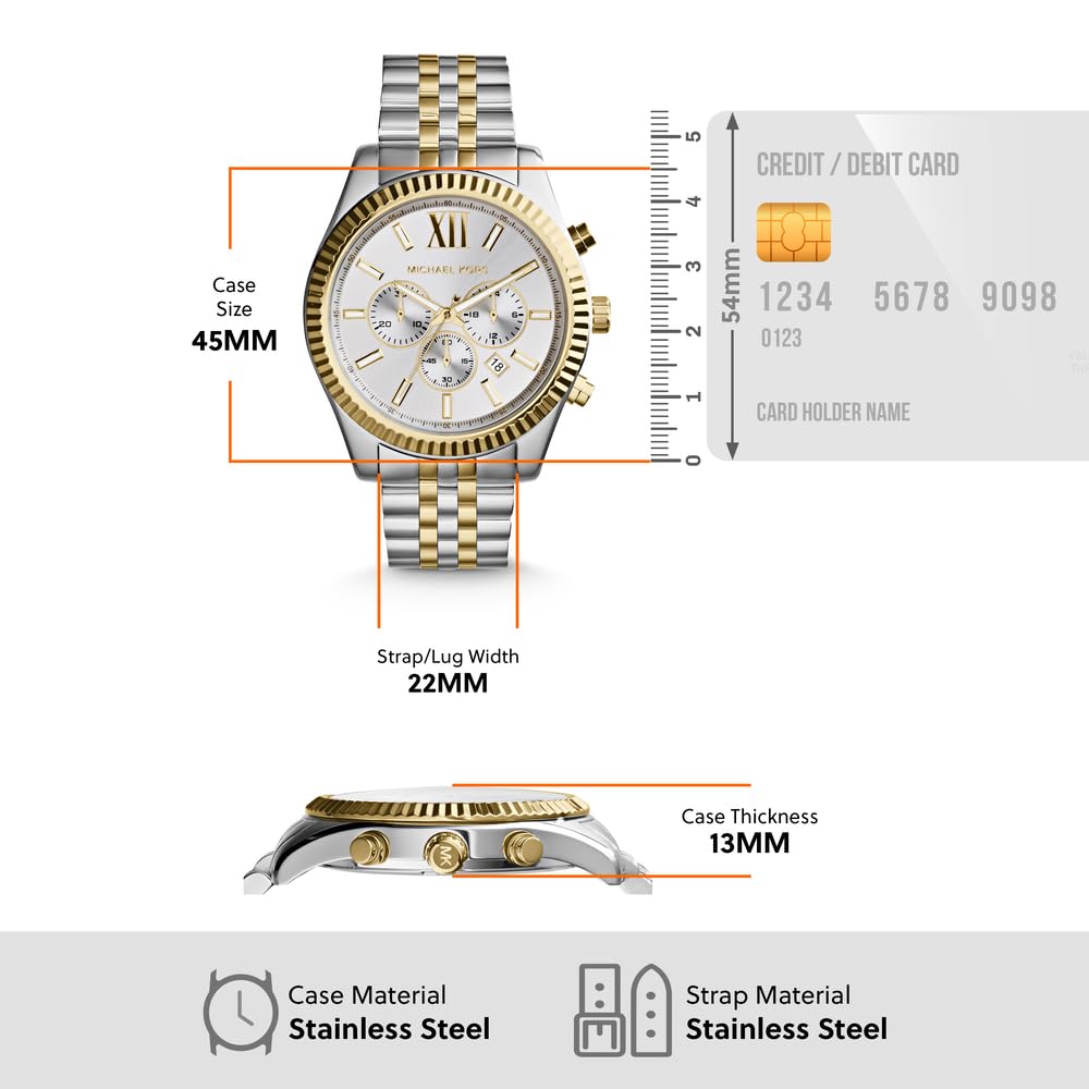 Michael Kors Two-Tone Chronograph Men's Watch MK8344