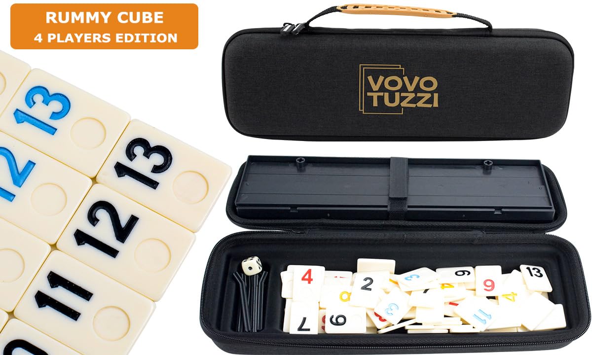 Rummy Cube Game Set with 106 Tiles