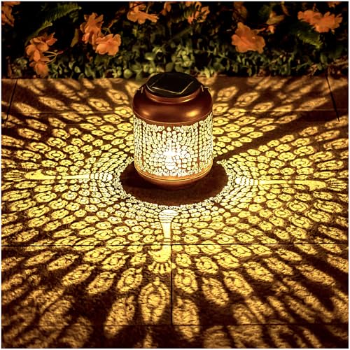 Solar Peacock Hanging Outdoor Garden Lantern