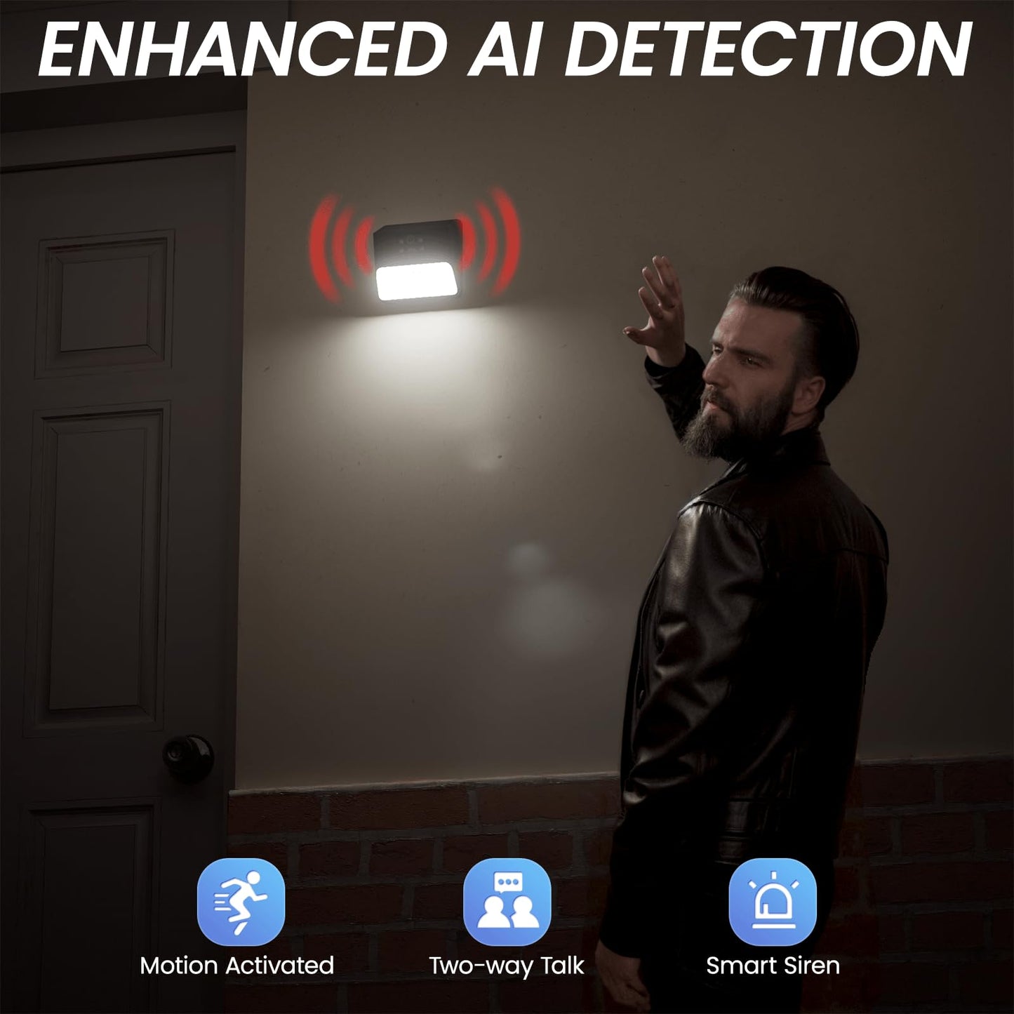 Cinnado 2K Wireless Solar Security Camera