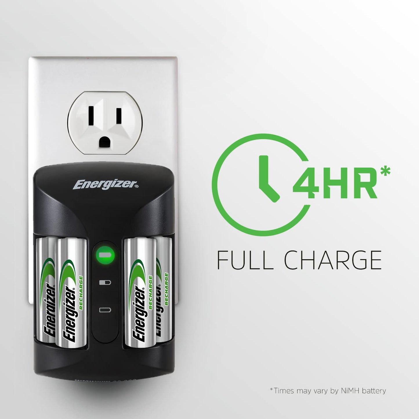 Energizer Recharge Pro AA/AAA Battery Charger with Batteries