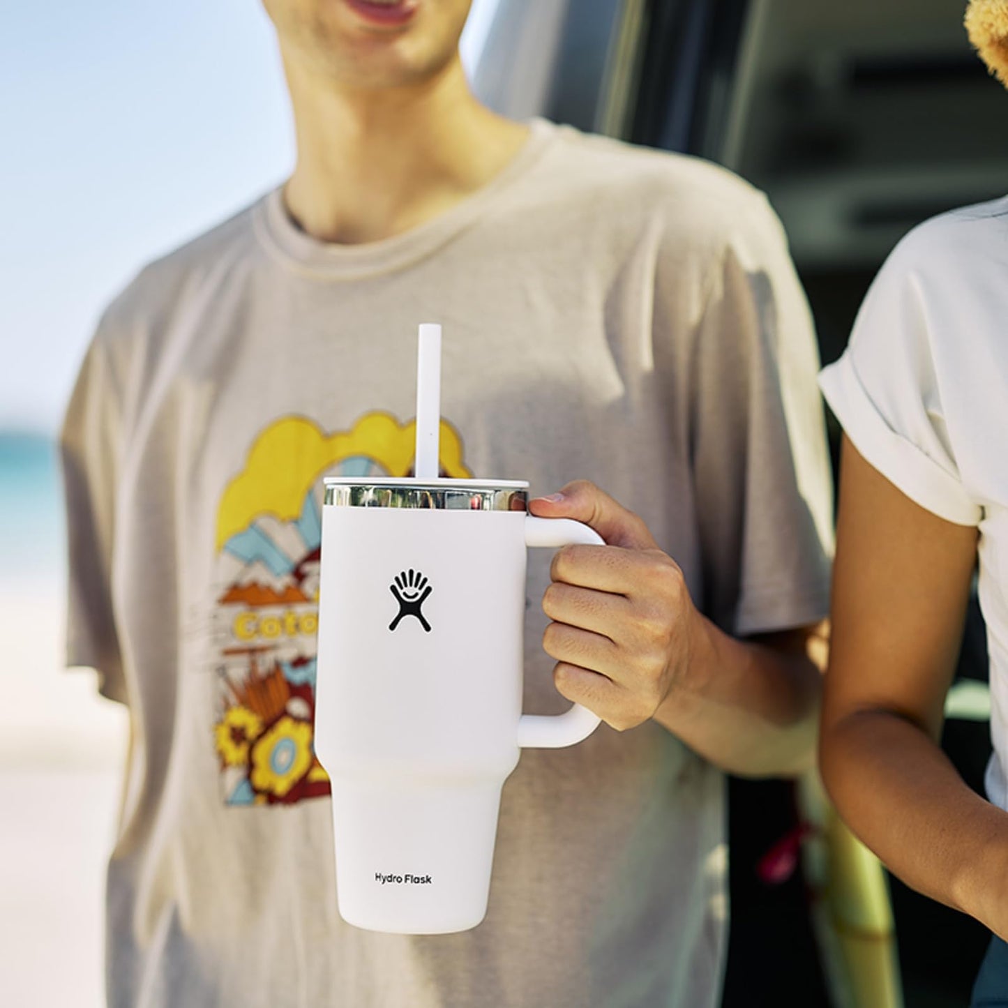 Hydro Flask 32 Oz Travel Tumbler - White