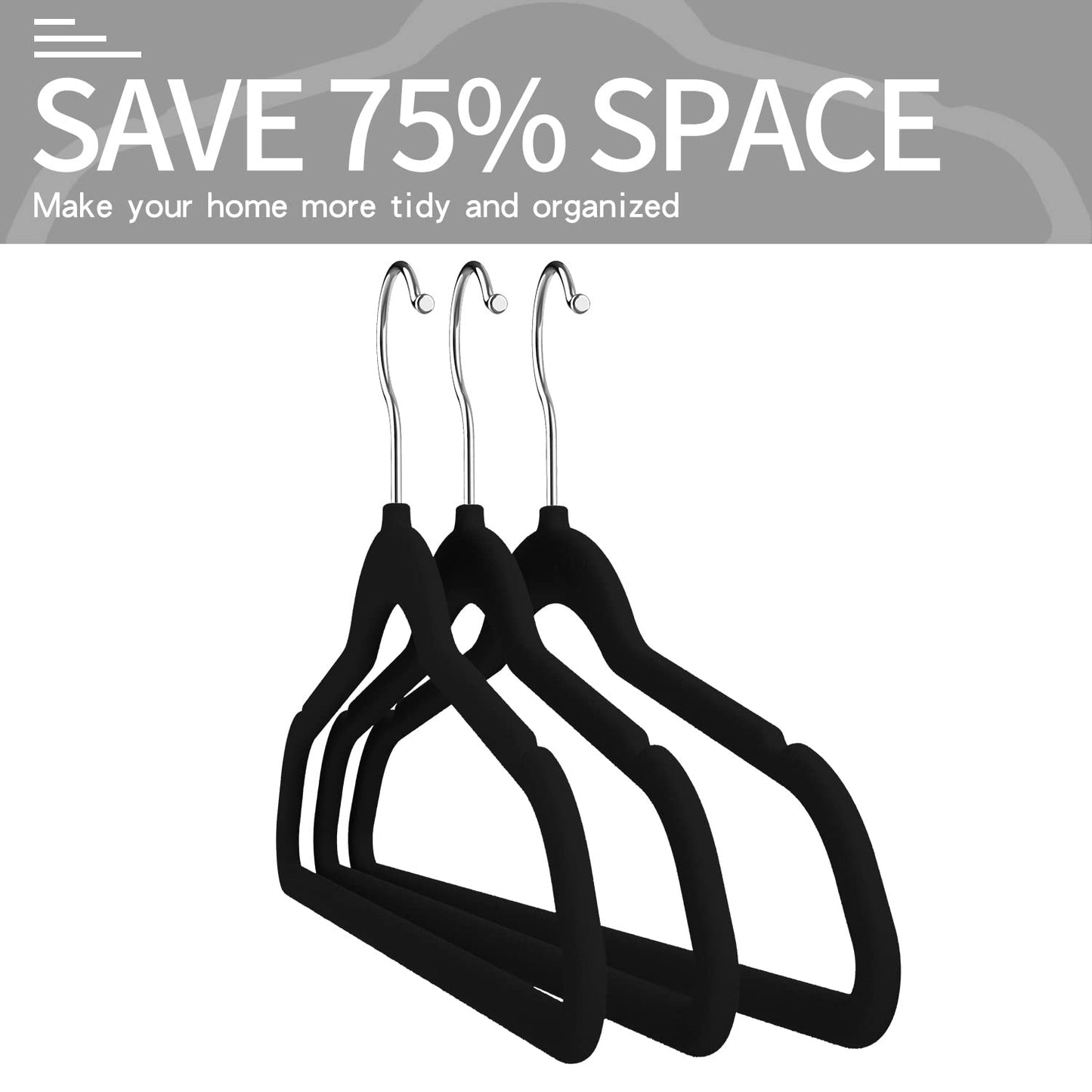 Heavy Duty Velvet Clothes Hangers 50 Pack