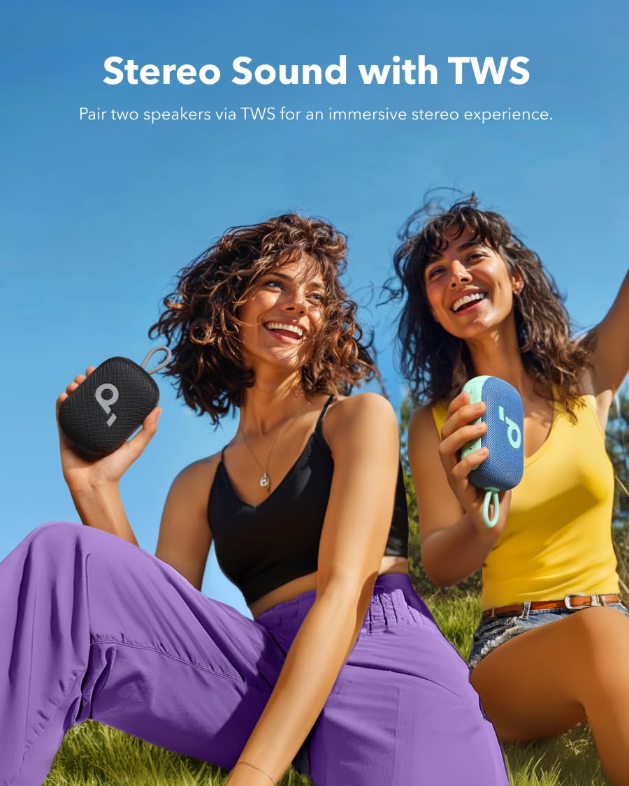 Soundcore Bluetooth Shower Speaker, IP67 Waterproof