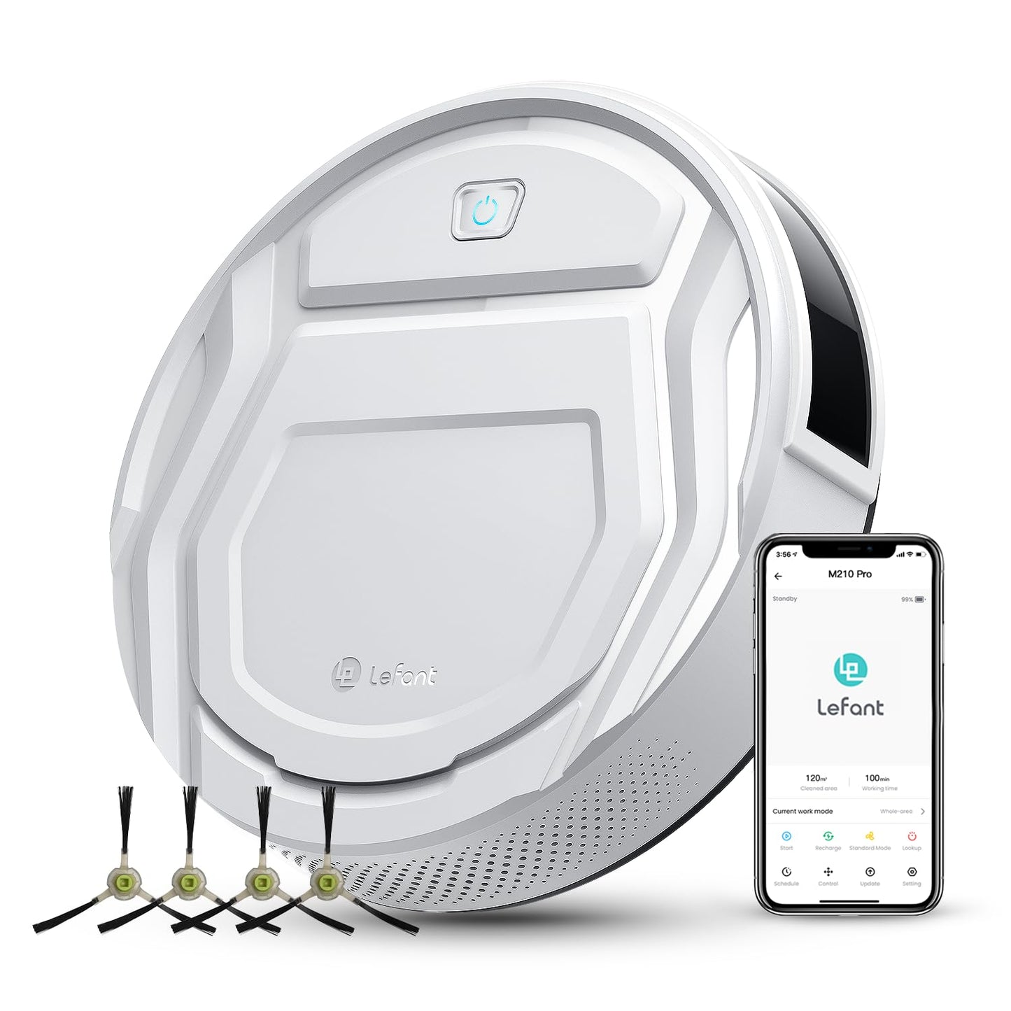 Lefant M210 Pro Robot Vacuum with Wi-Fi Control