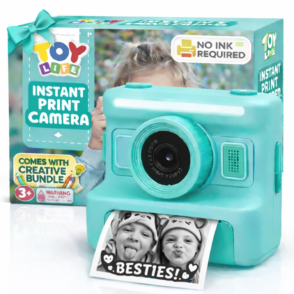 1080P Kids Instant Print Camera with Paper Rolls