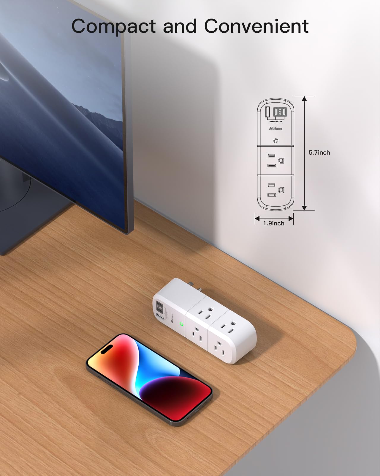Cruise Outlet Extender with USB Charging Ports