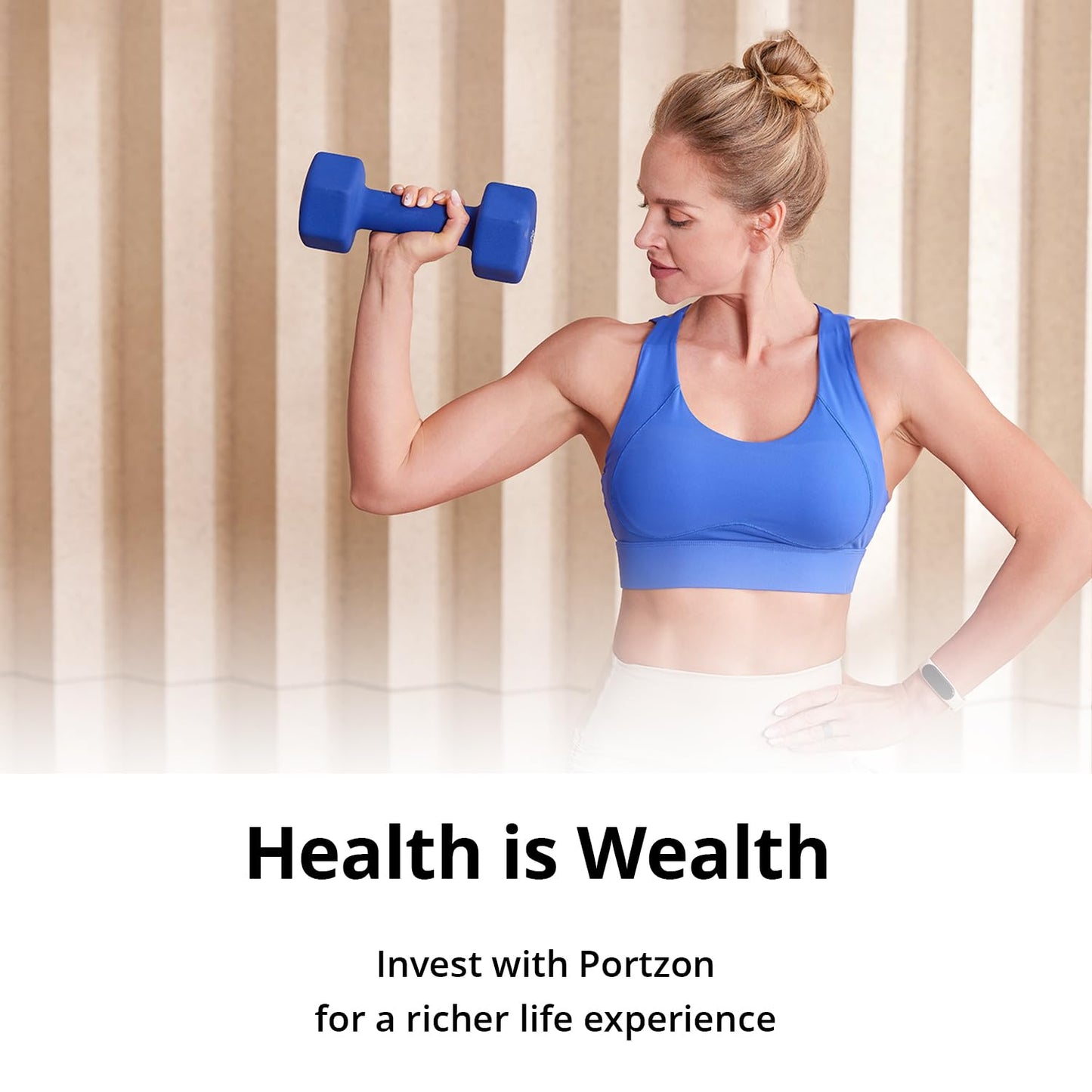 2 Pack Portzon Neoprene Dumbbells Set 1-15 LB