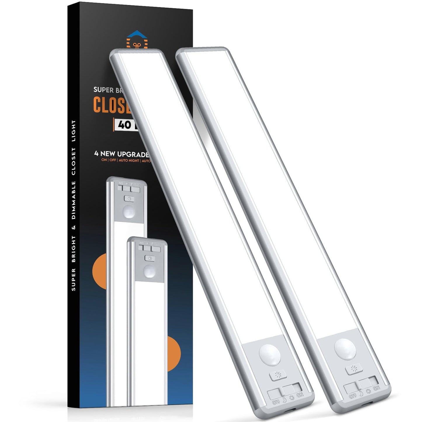 2 Pack Under Cabinet Motion Sensor Lights