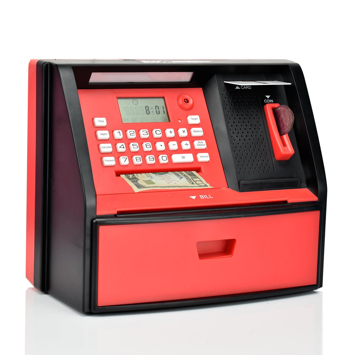 Electronic ATM Piggy Bank with Coin Counter