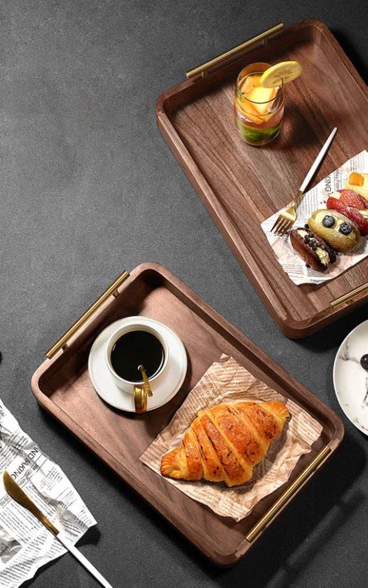 Walnut Veneer Serving Tray with Matching Placemat