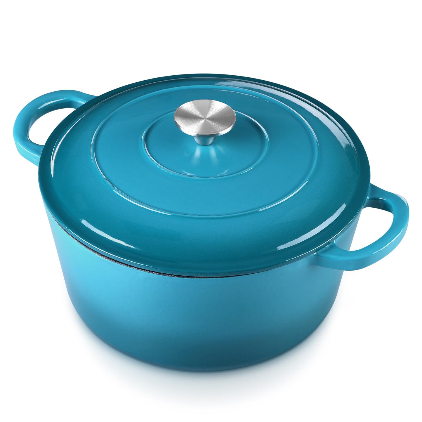 6 Quart E-far Enameled Cast Iron Dutch Oven