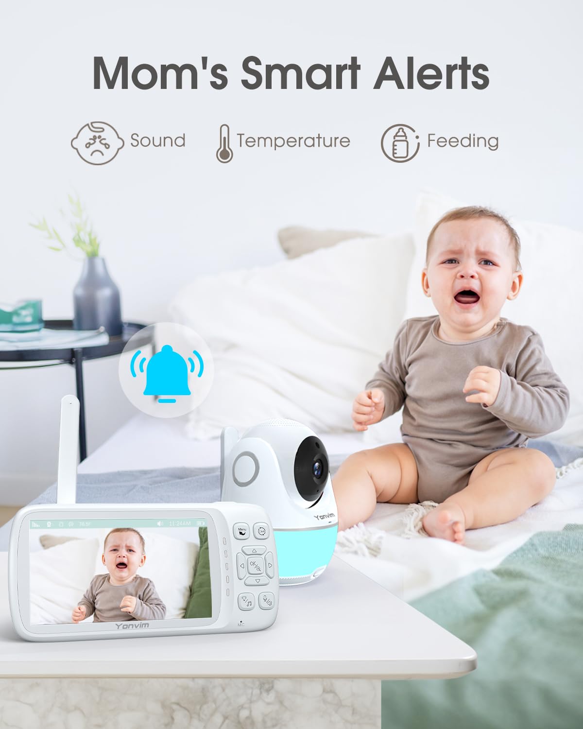 1080P Baby Monitor with Camera and Audio