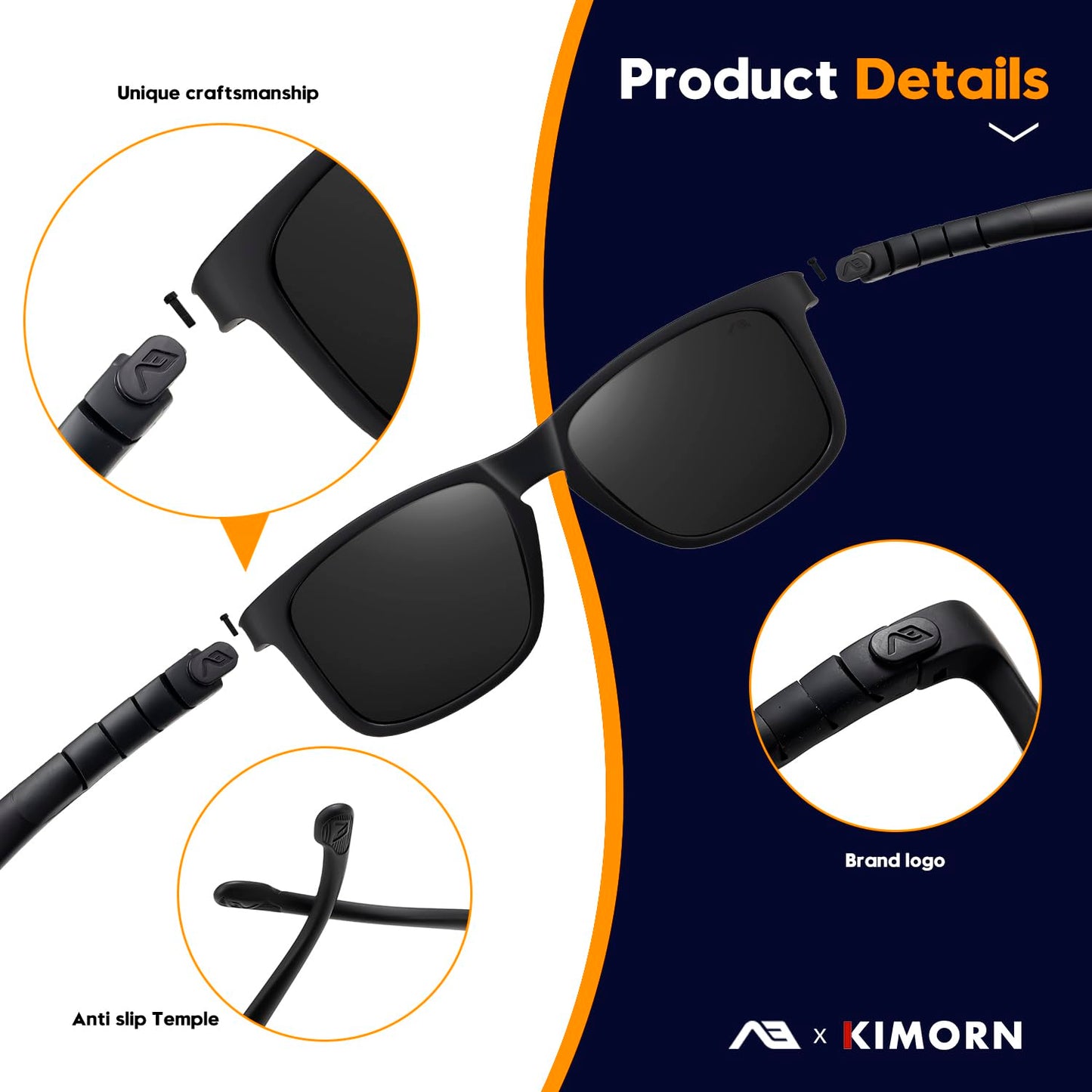 Polarized Sports Sunglasses for Men Women