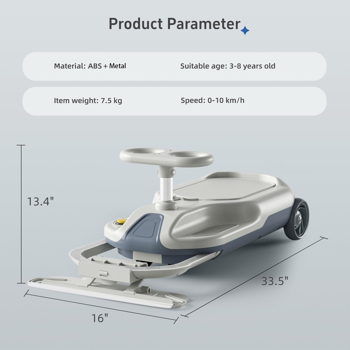 Electric Go Kart for Kids, 12V Ride-On