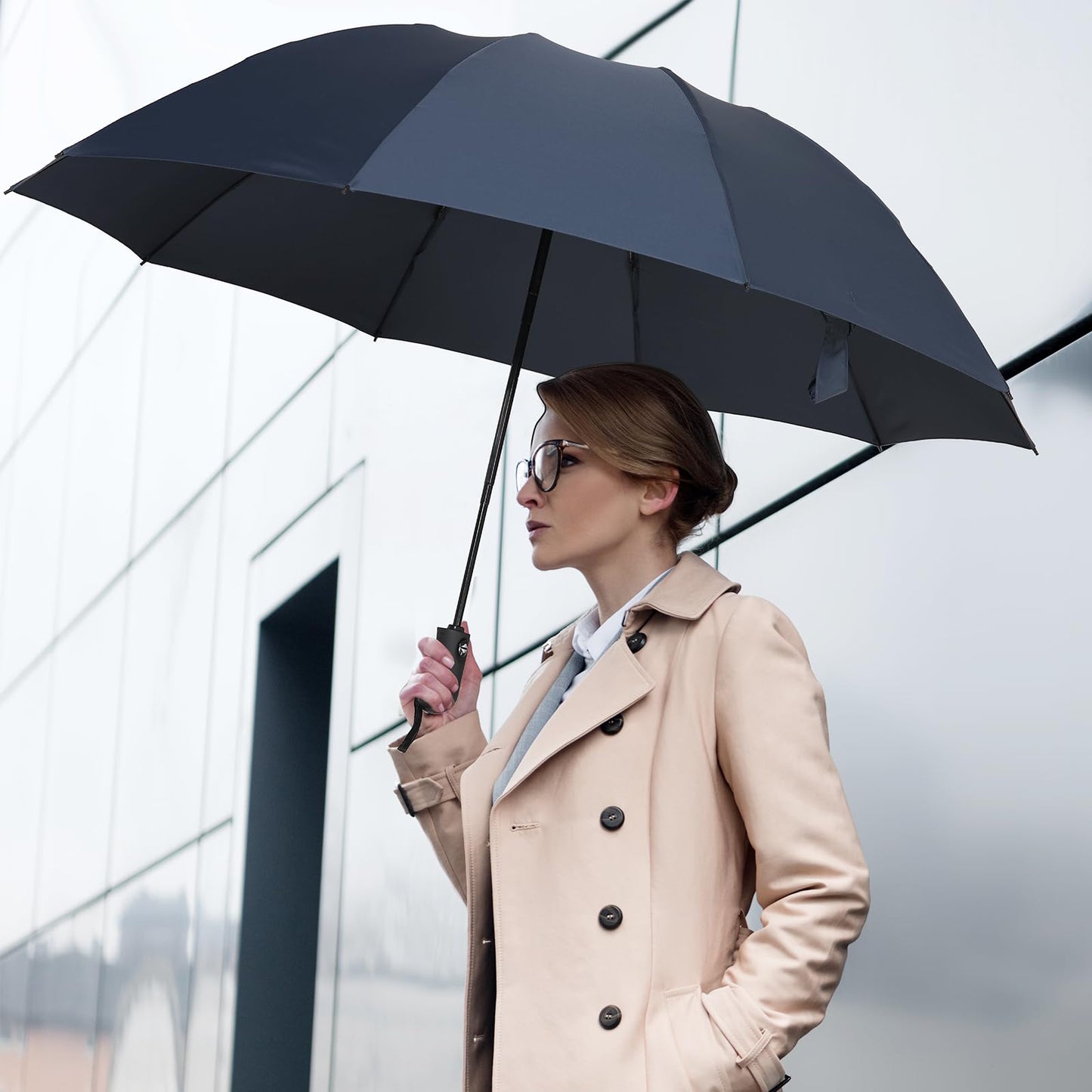 54 Inch Windproof Inverted Umbrella for Travel