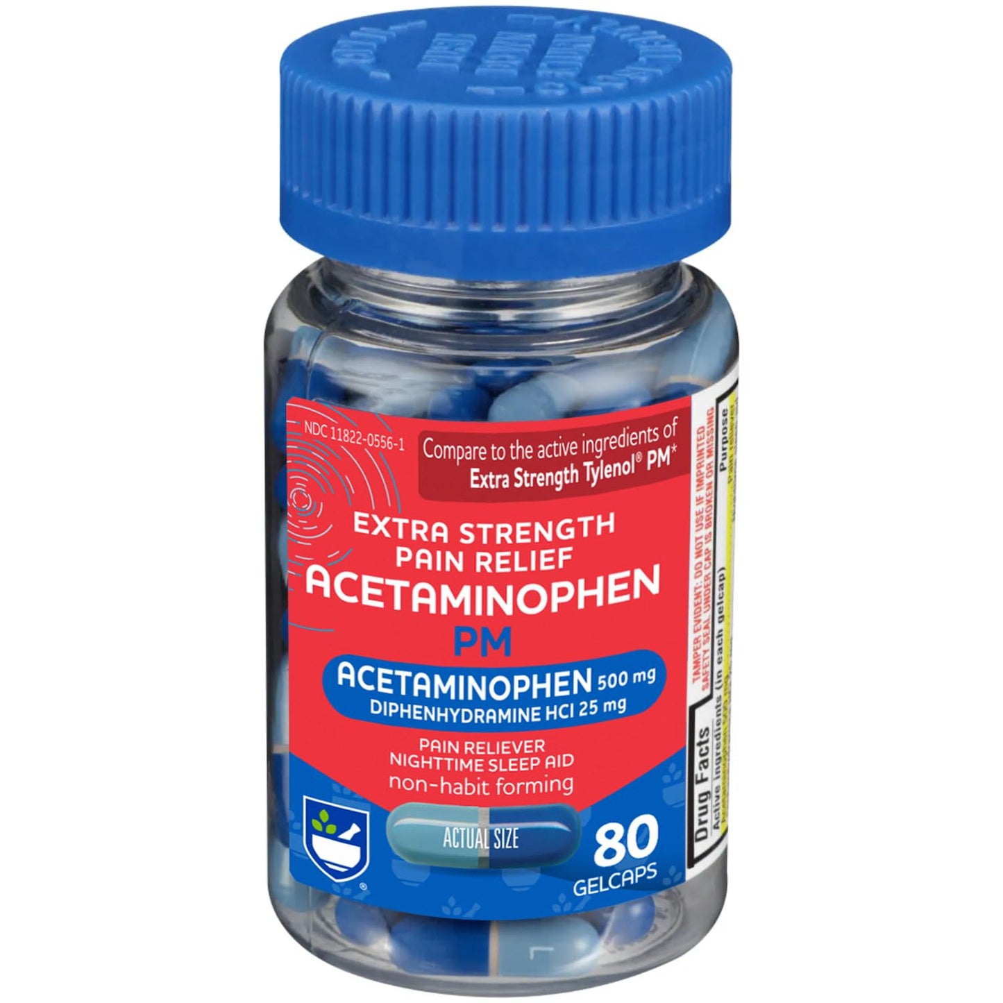 80 Count Rite Aid PM Pain Relief Gelcaps