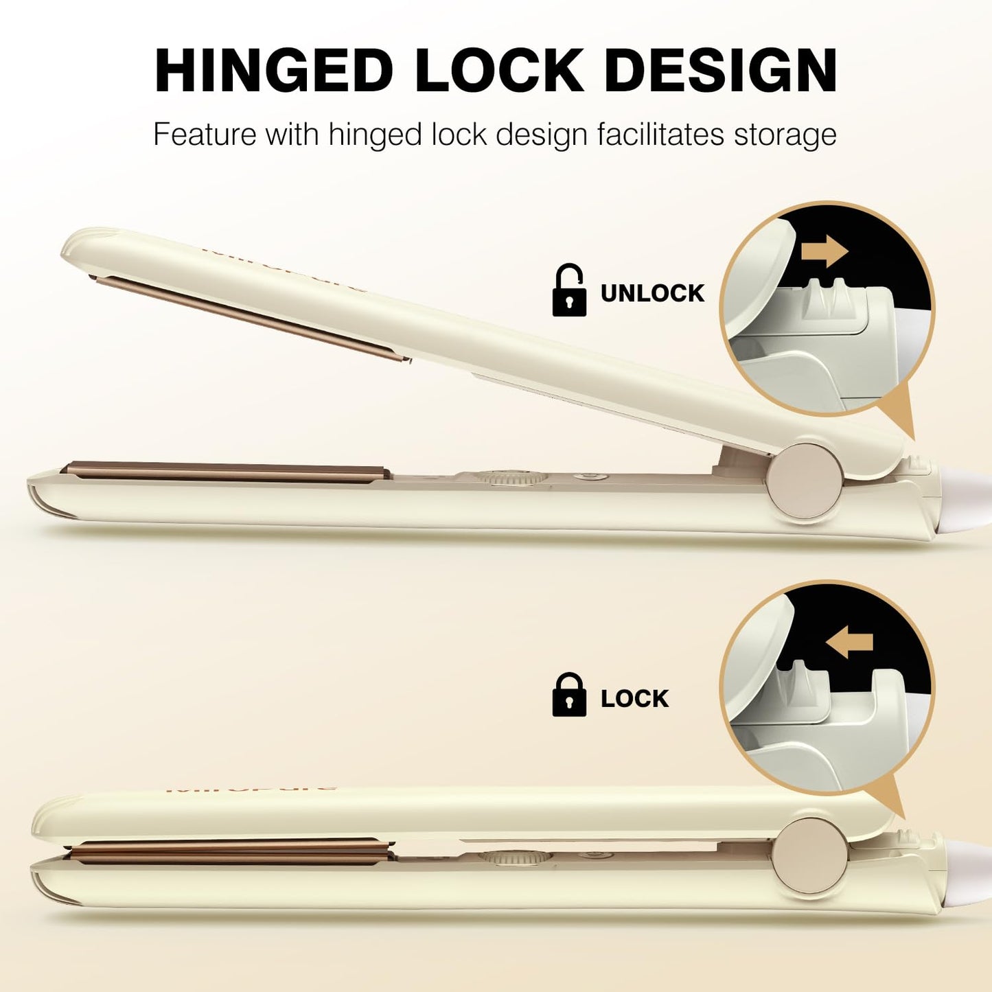 1 Inch MiroPure Hair Straightener & Curler 2 in 1