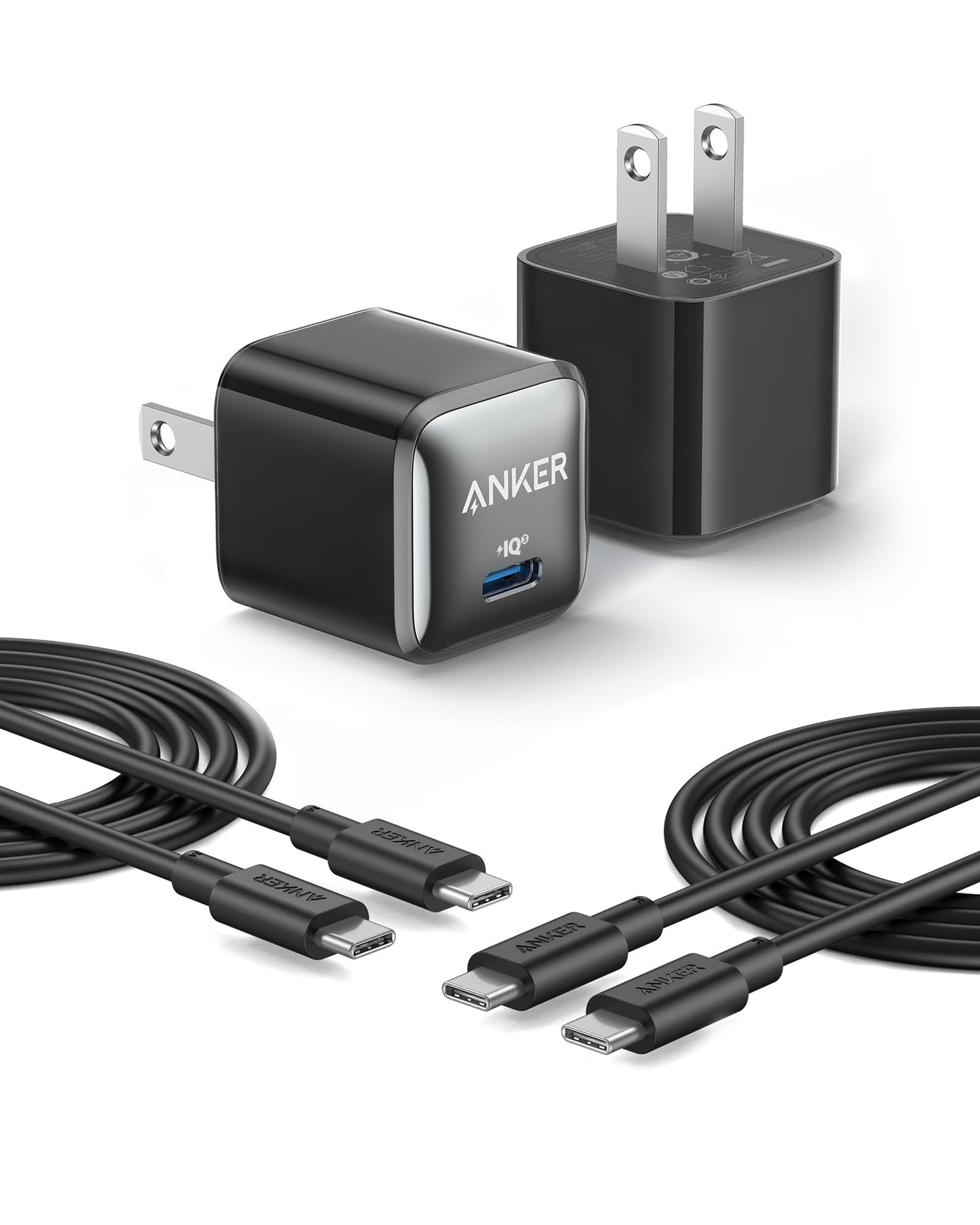 Anker 20W USB C Fast Charger 2-Pack