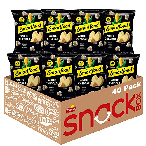 40 Pack Smartfood Popcorn White Cheddar Snack Bags