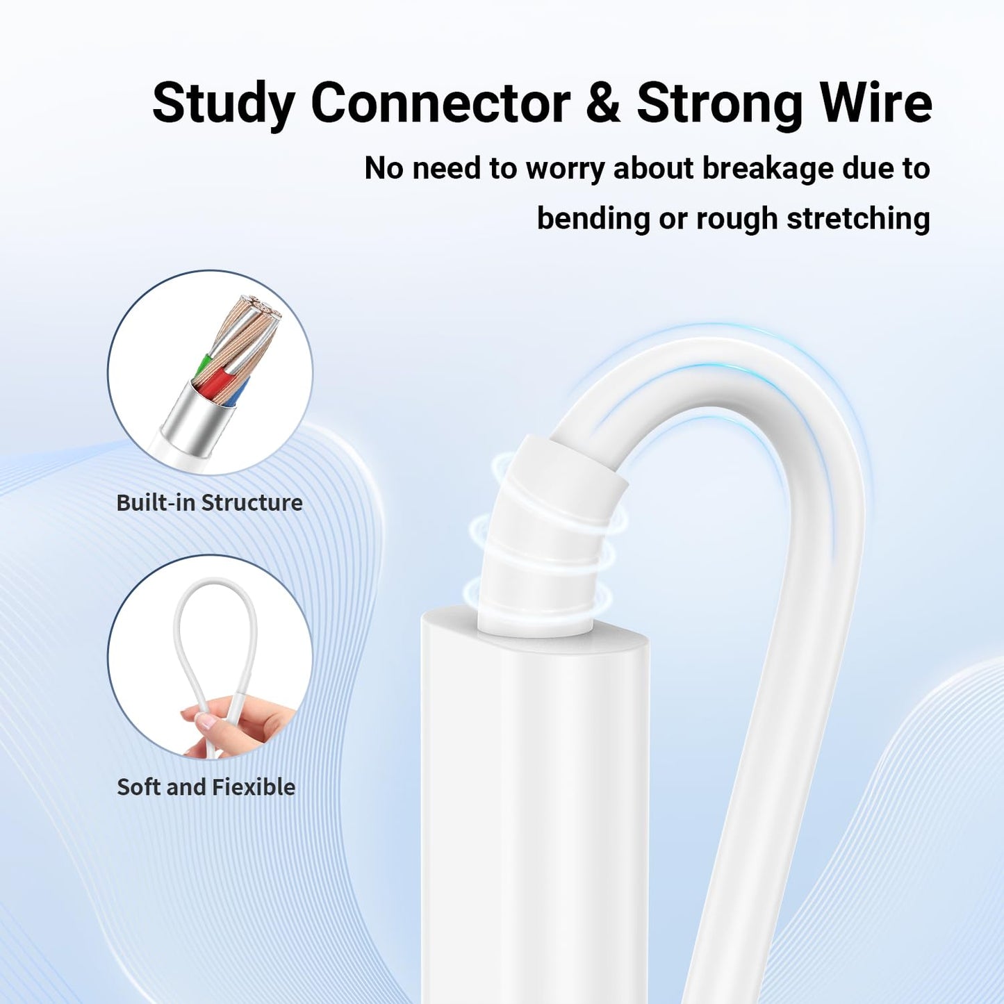 i Phone Charger Fast Charging 10 FT, 3-Pack 20W PD USB C Charger Block with i Phone 14 13 Charger Cable 10 Foot, Compatible with iPhone 14 Pro/13Pro Max/12/11Pro/Mini - White