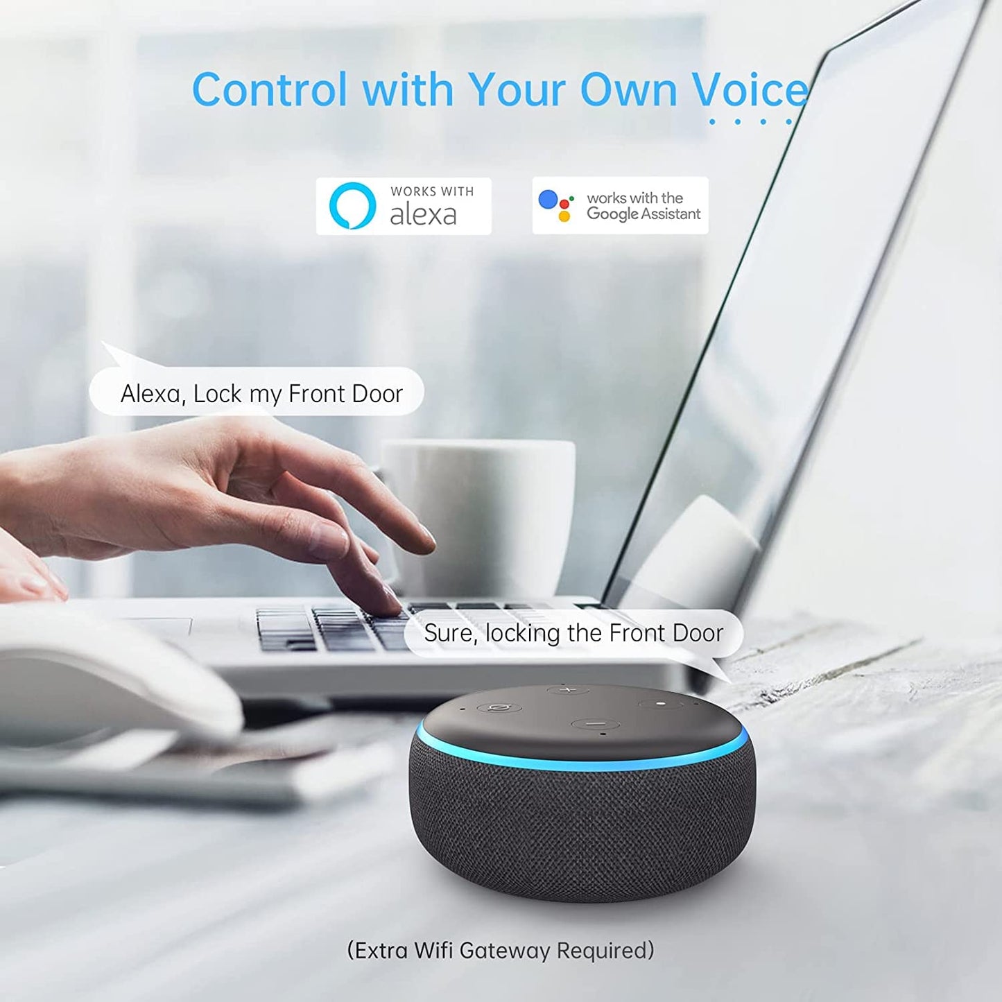 SMONET Smart Lock with Fingerprint & App Control