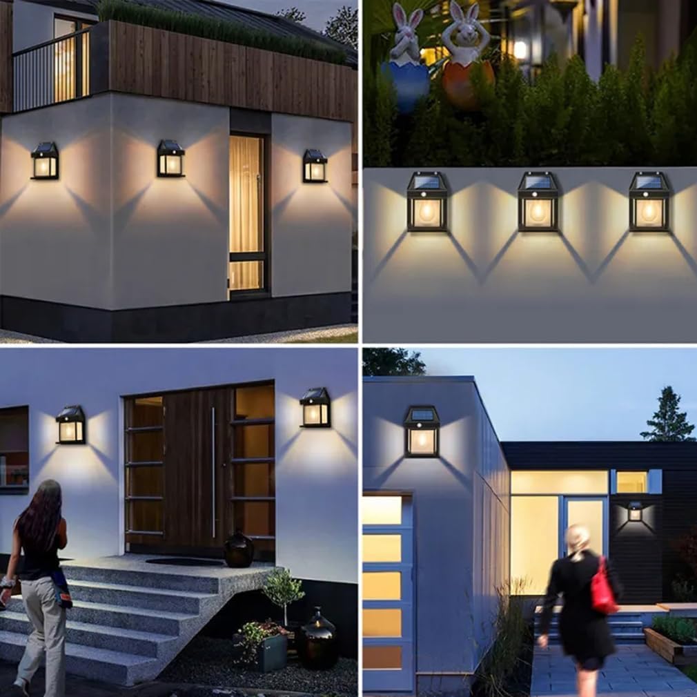 4pcs Solar Motion Sensor Wall Lights