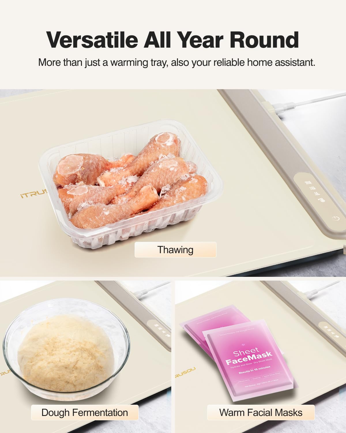 Electric Warming Tray with Auto Shut-Off