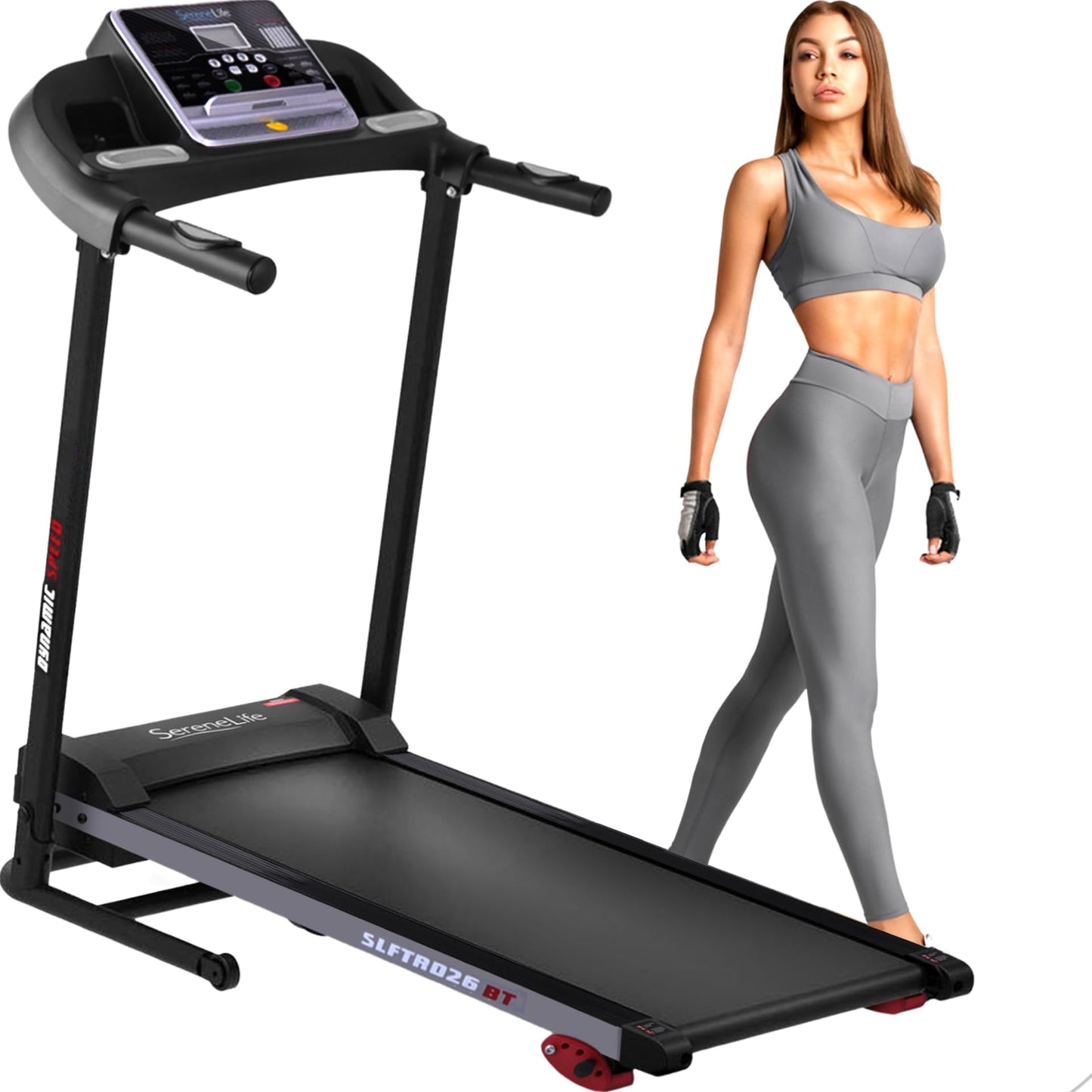 SereneLife Folding Treadmill for Home Fitness
