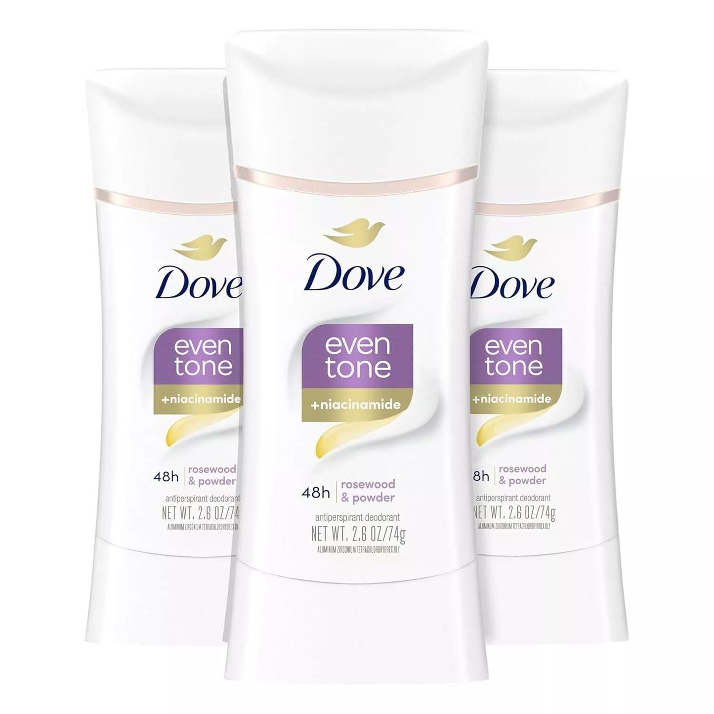 Dove Even Tone Antiperspirant Deodorant 3 Count