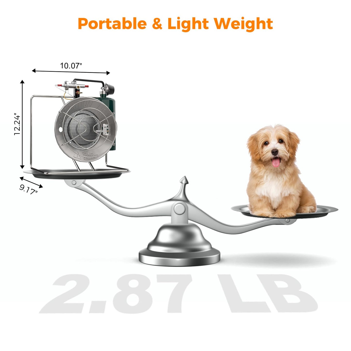 15,000 BTU CAMPLUX Portable Propane Heater for Outdoors