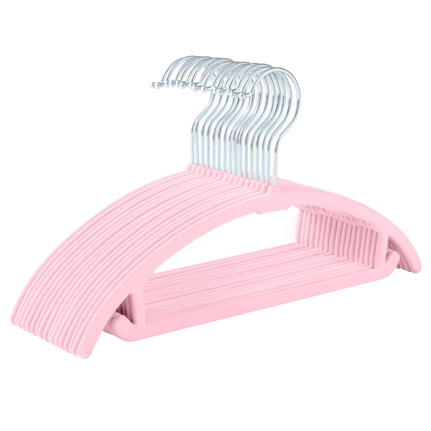 MIZGI Velvet Baby Hangers 50-Pack Non-Slip
