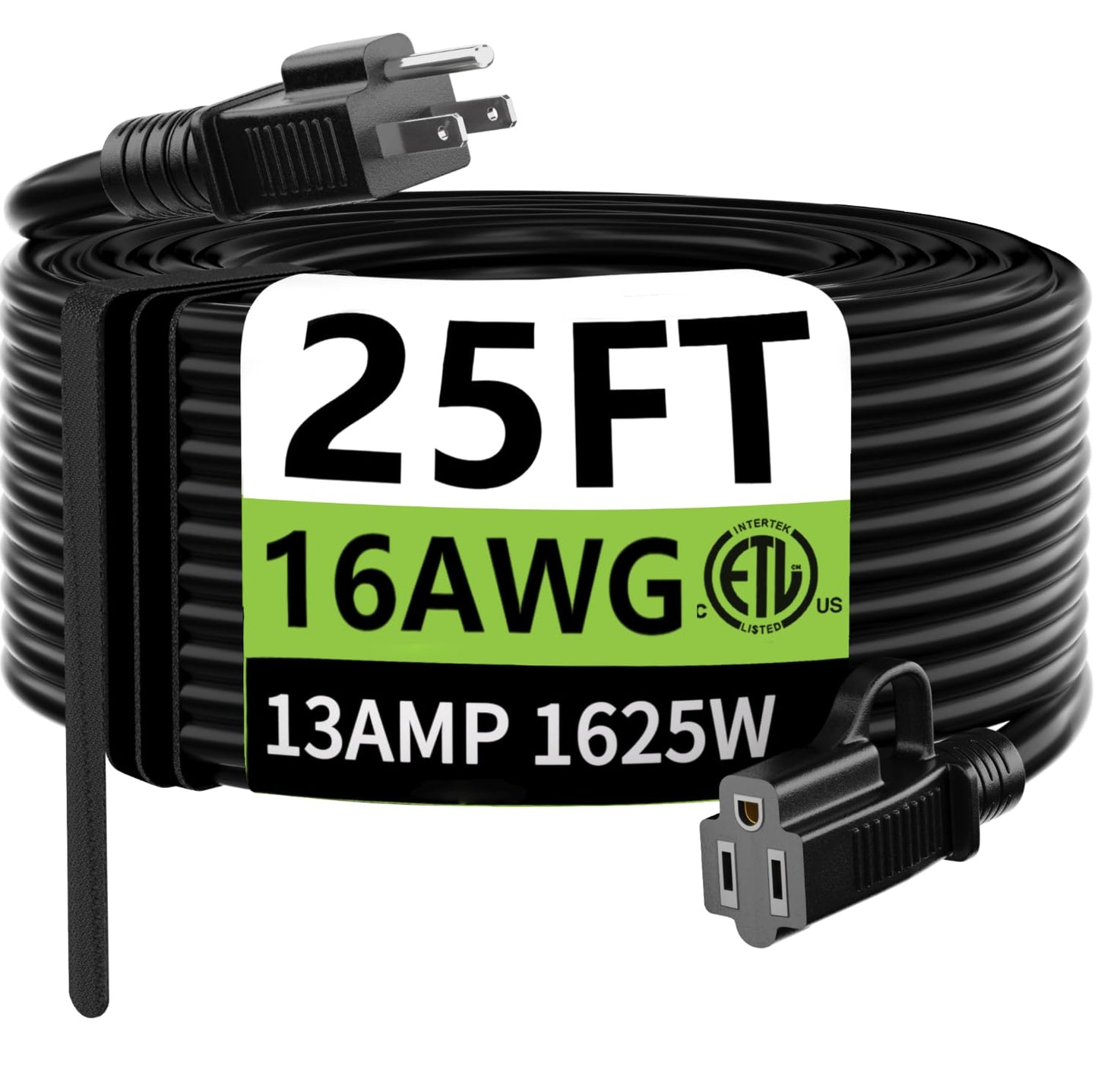 25 ft Heavy Duty Waterproof Extension Cord