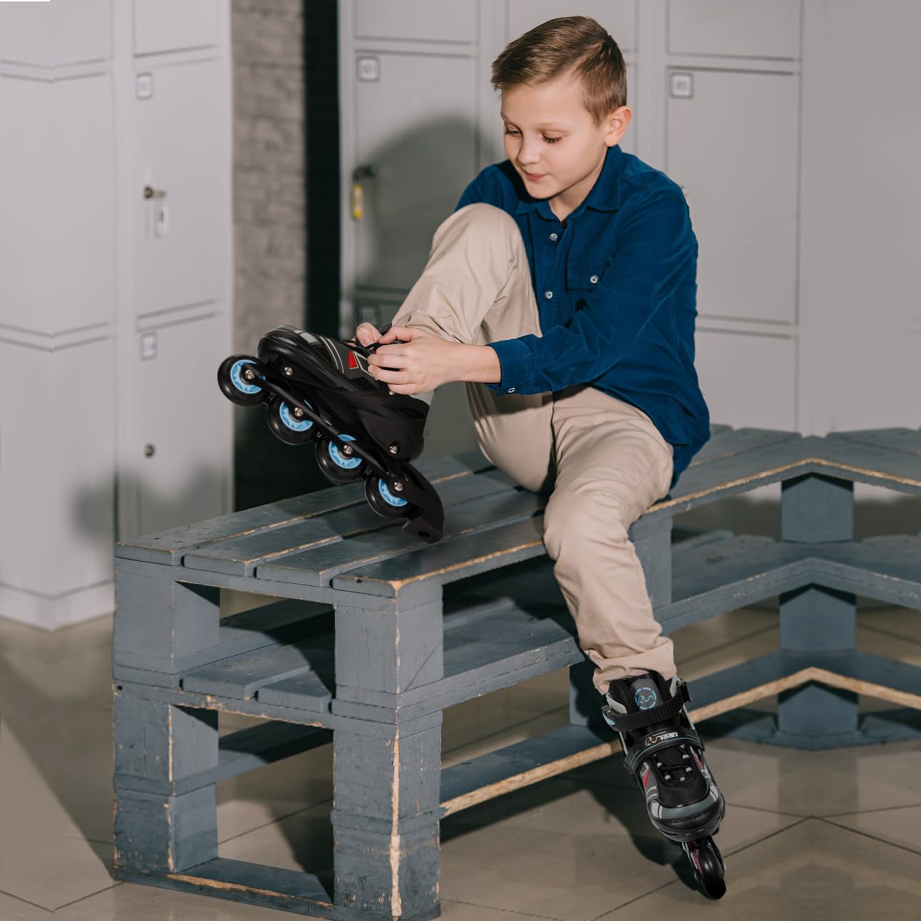Adjustable Light Up Inline Skates for Kids