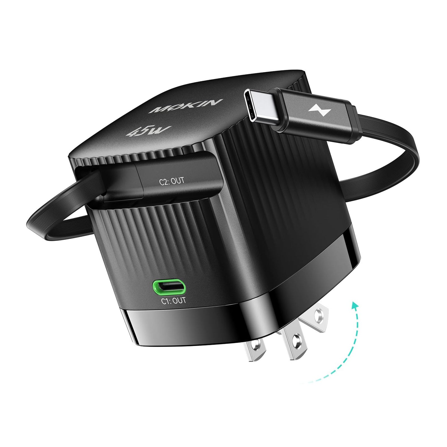 45W Dual Port USB C Fast Charger