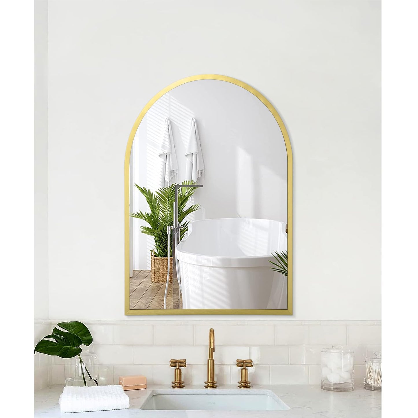 Arched Wall Mirror for Bathroom and Bedroom