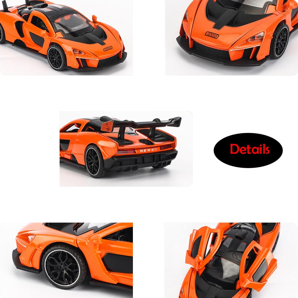 Die-Cast McLaren Senna Toy Car with Sound