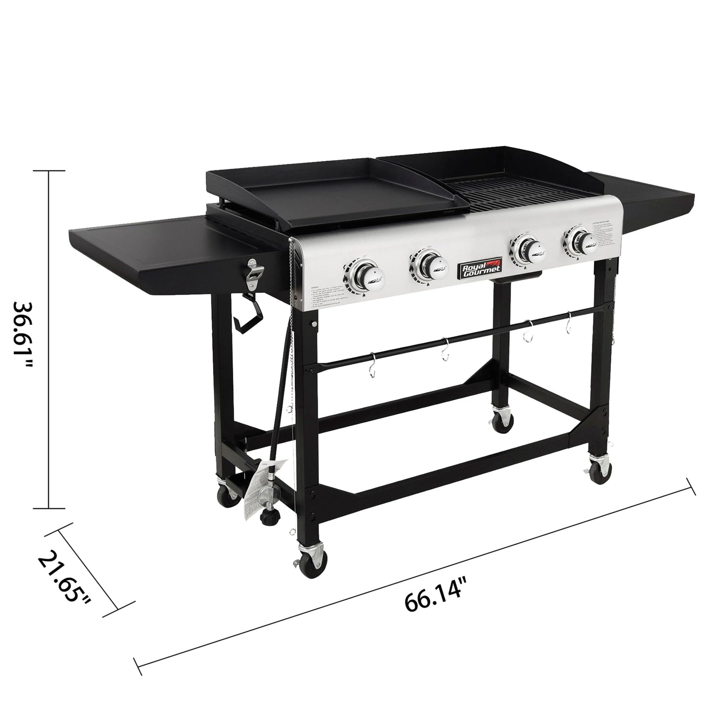 Royal Gourmet Portable Propane Grill and Griddle Combo