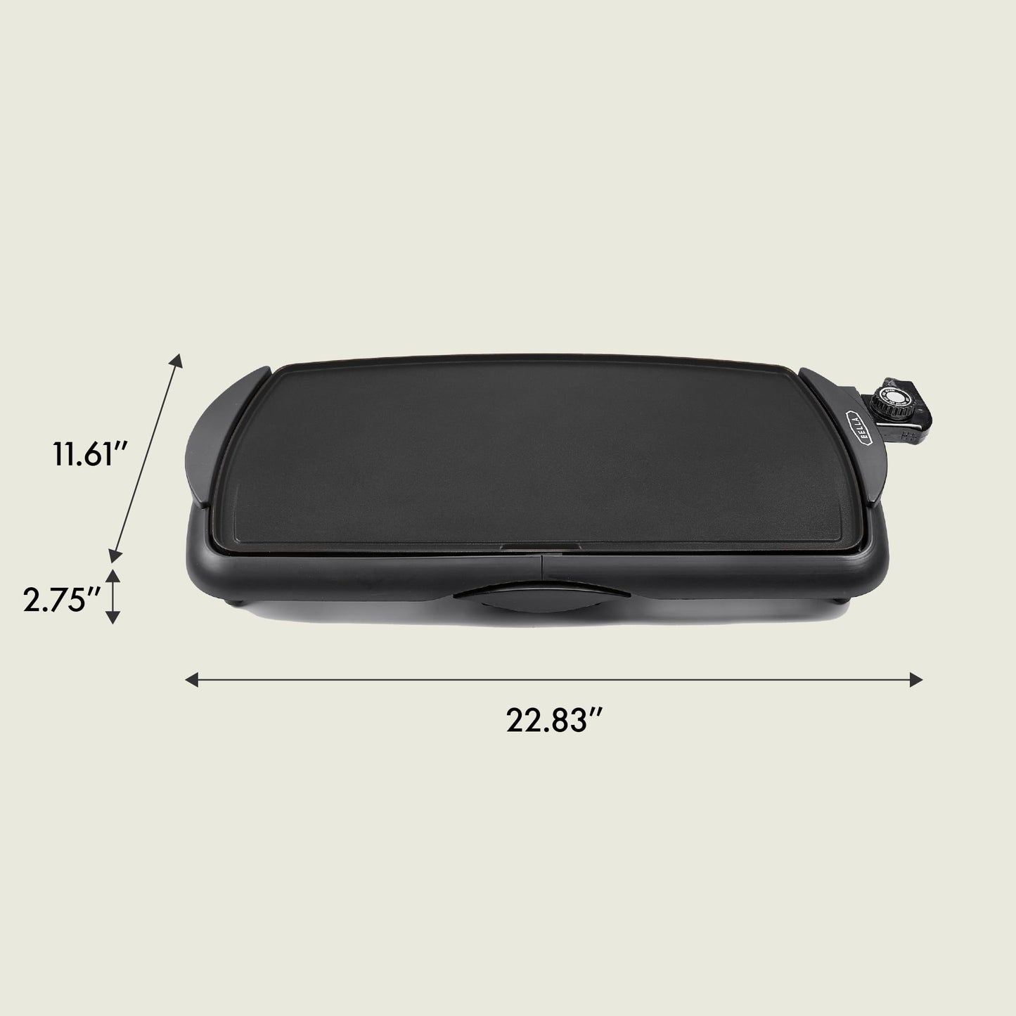 BELLA Electric Griddle with Removable Probe