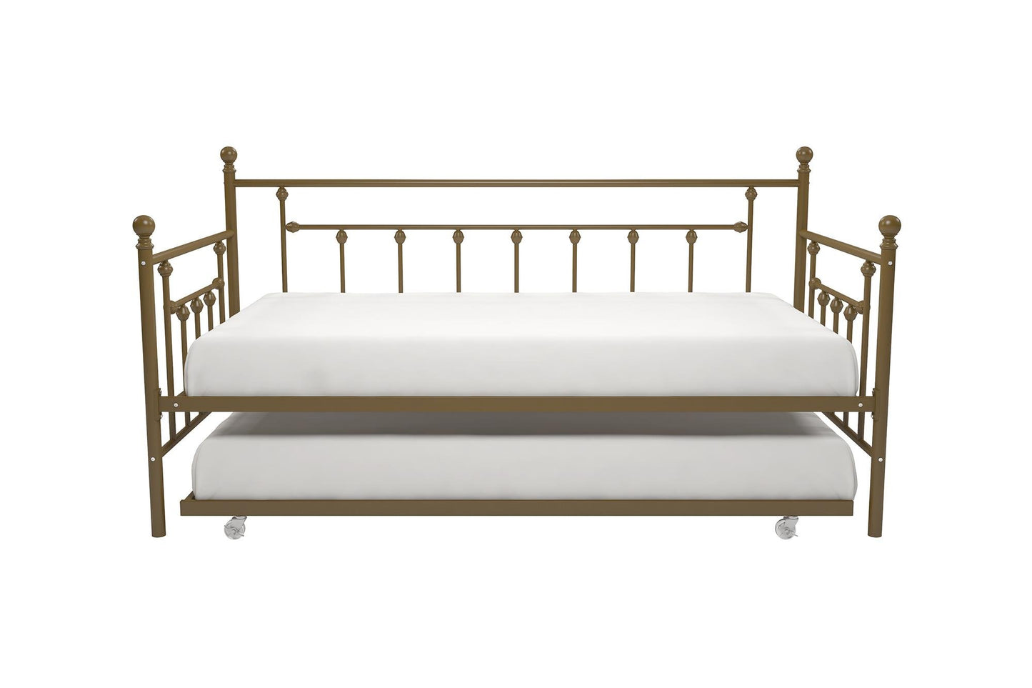 DHP Manila Metal Twin Size Daybed and Twin Size Trundle (Gold)