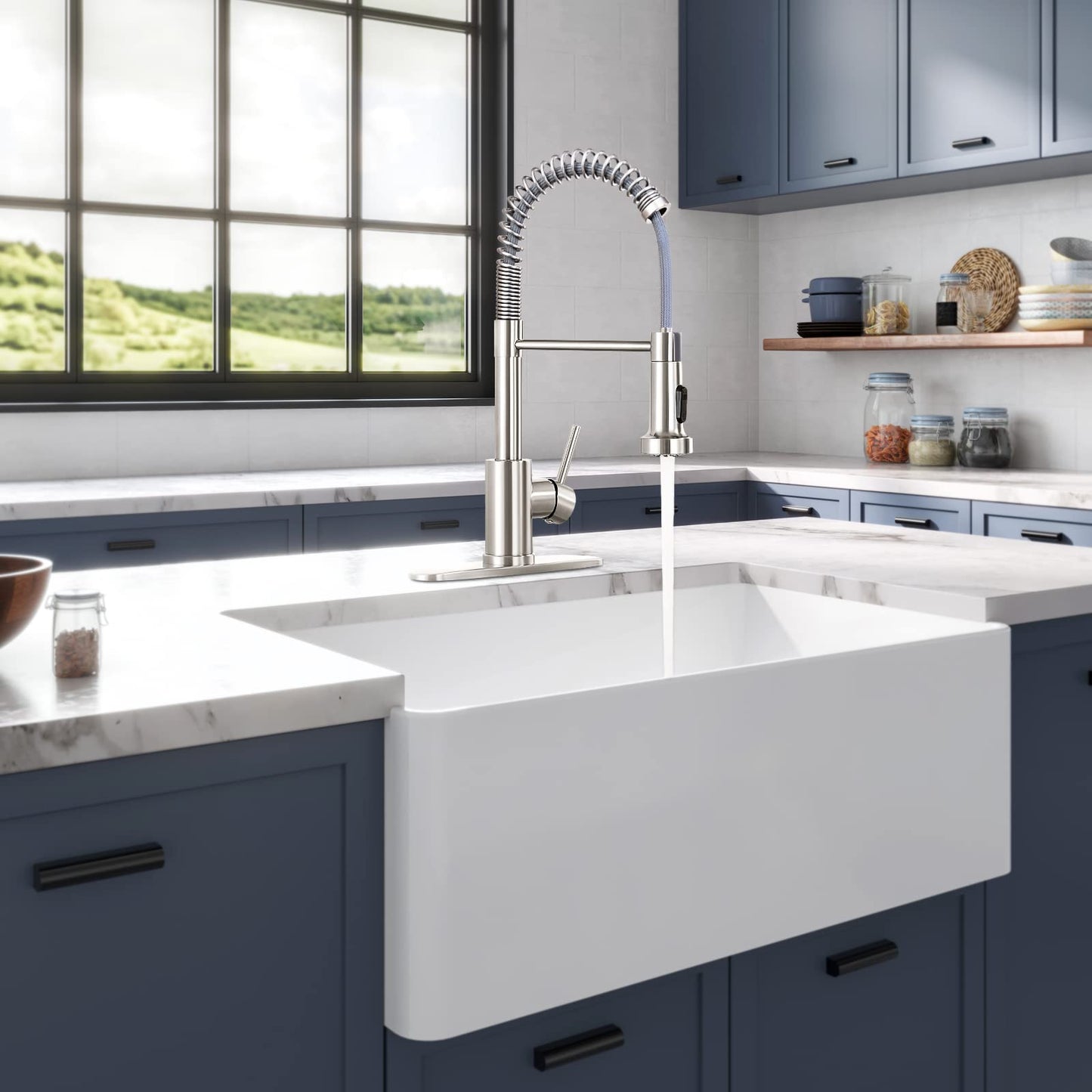 HGN Pull Down Kitchen Faucet with Sprayer