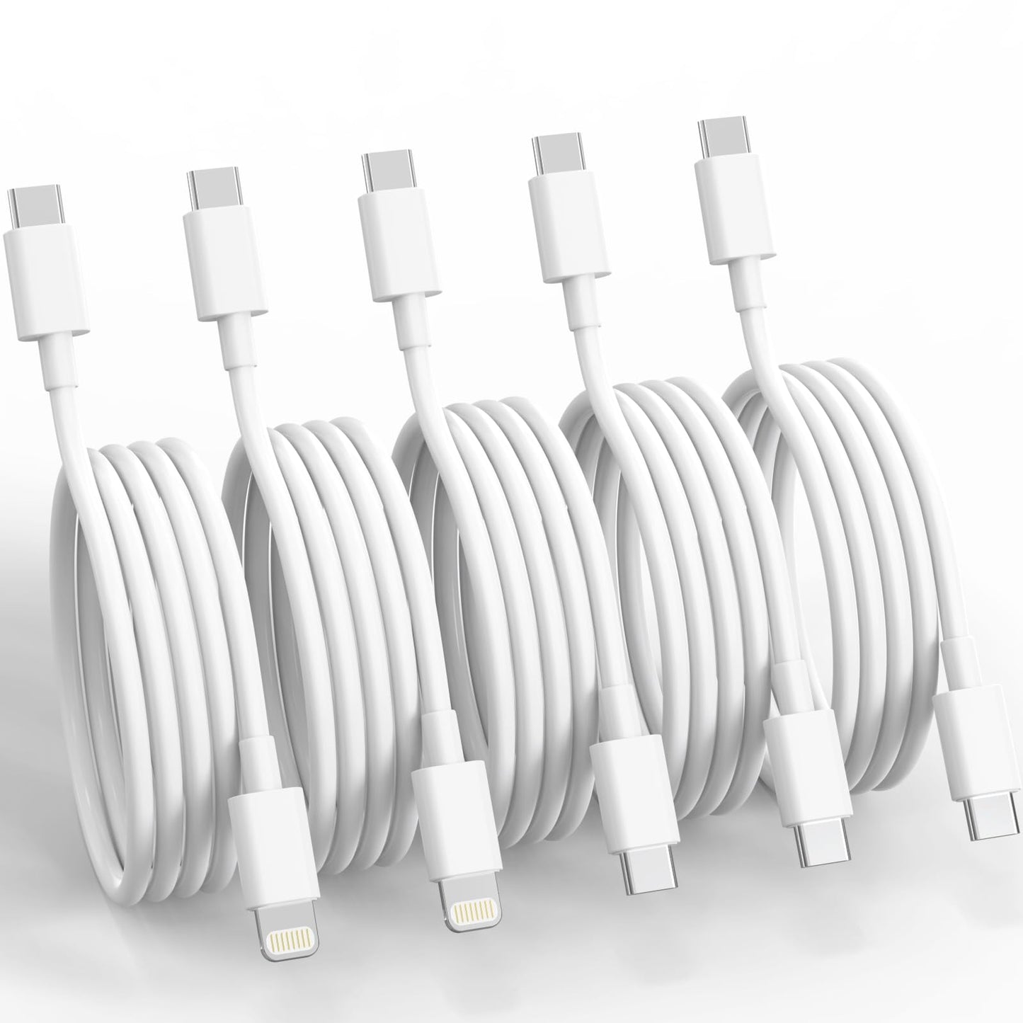 5 Pack iGENJUN USB C Charger Cable Set