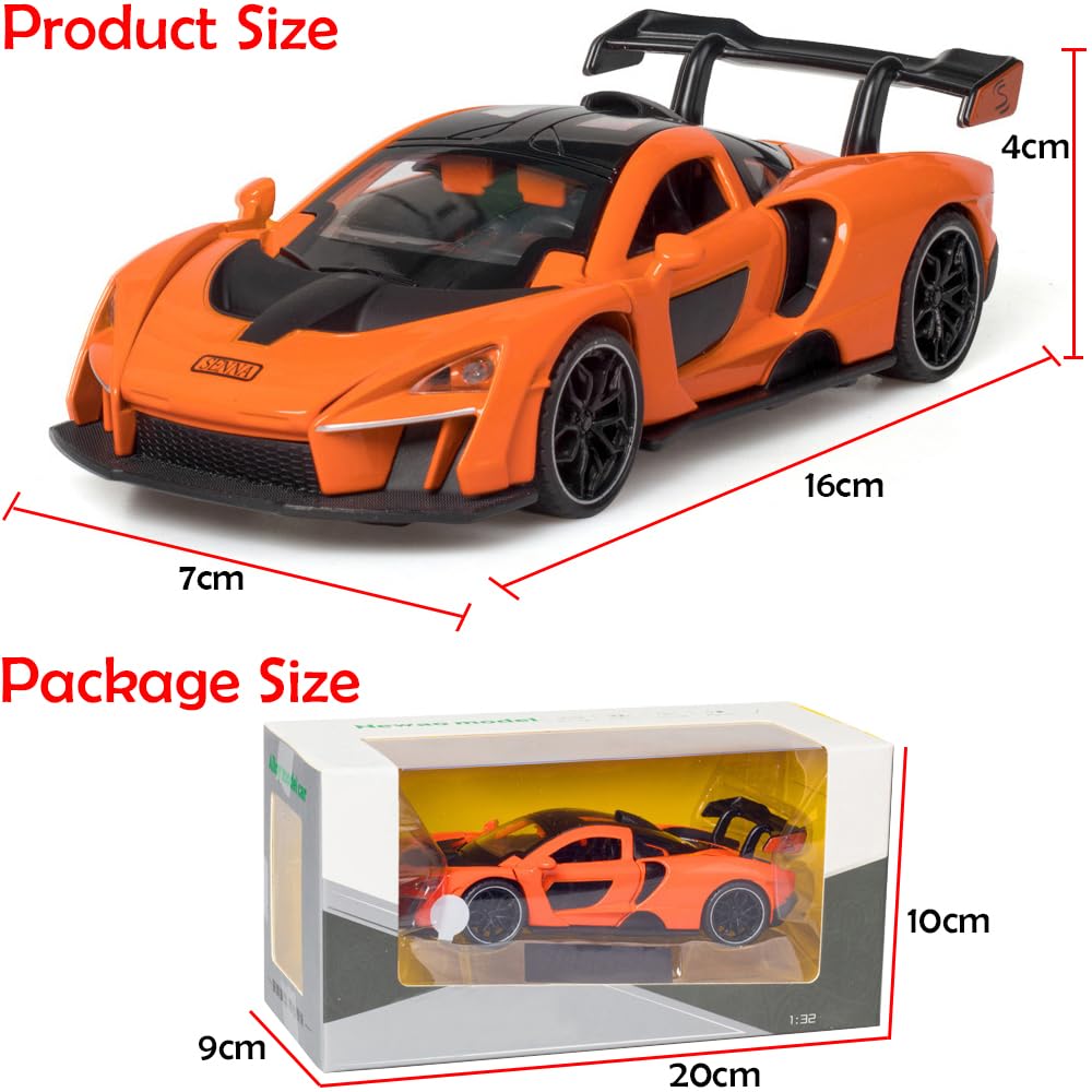 Die-Cast McLaren Senna Toy Car with Sound